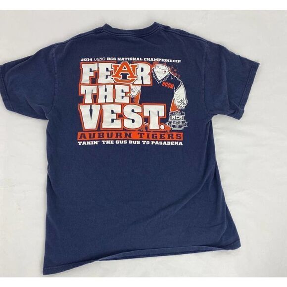 Unknown Other - Auburn 2014 National Championship T-Shirt Road to Pasadena Fear the Vest